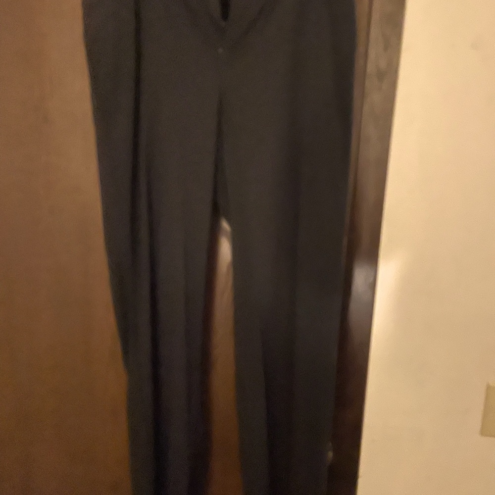 Black wide legged dress pants